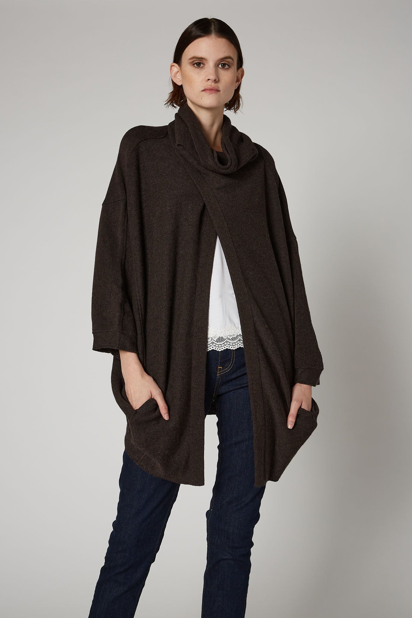 Wrapped Up Cocoon Knit Cardigan