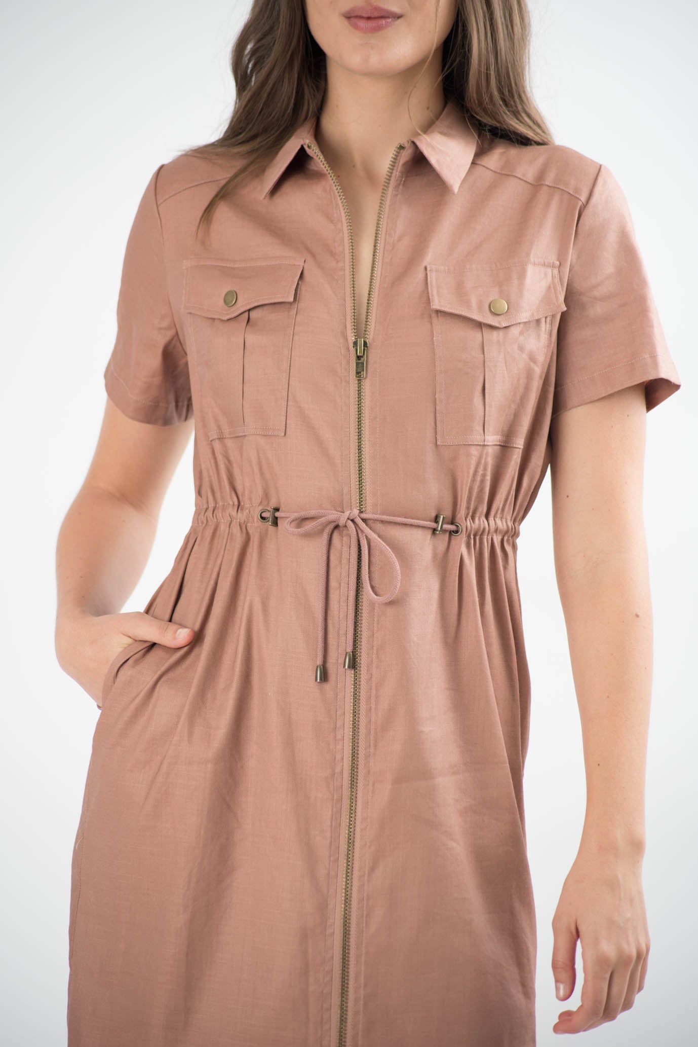 Angelo Linen Cargo Dress