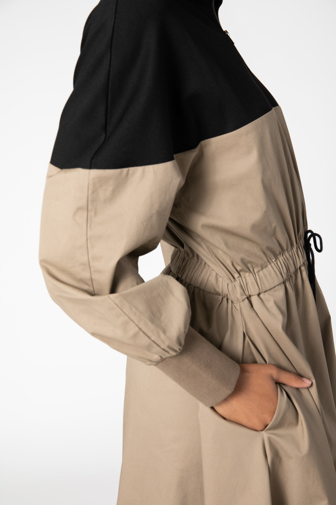 More Than a Zip Twill Dress