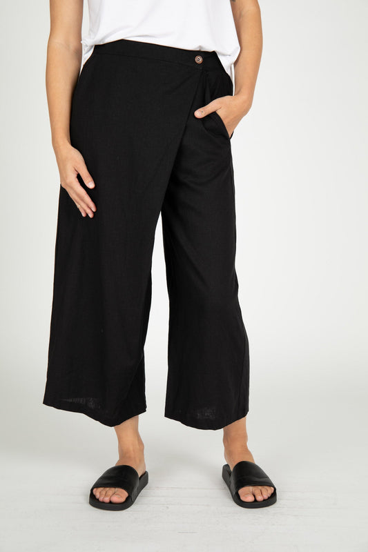 Jericho Linen Wide Leg Pants
