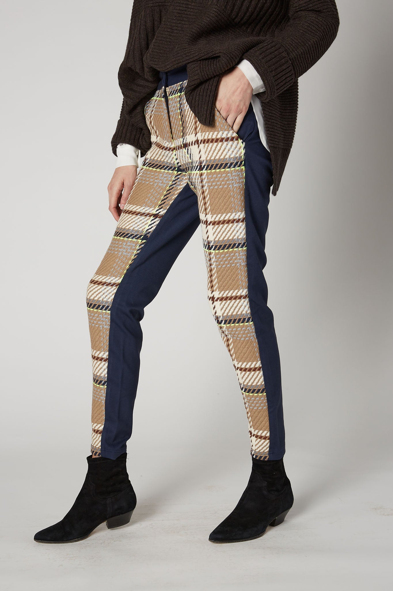 Touch of Neon Plaid Pants