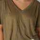 All in the Details Linen Half Sleeve Top