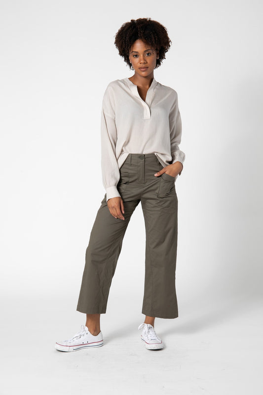 The Smart Poplin Top
