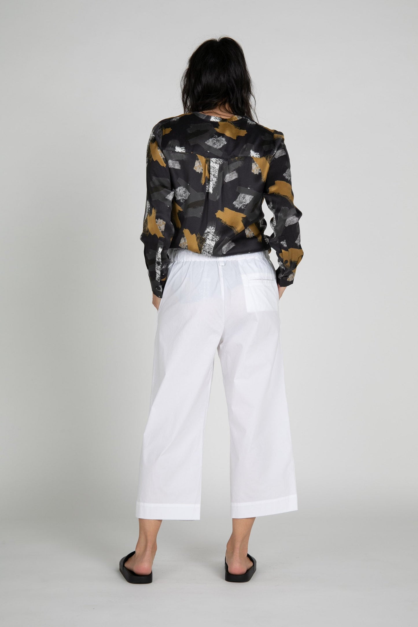 Tony Poplin Wide Leg Pants