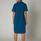 Oversized Pinch Waist Poplin Dress