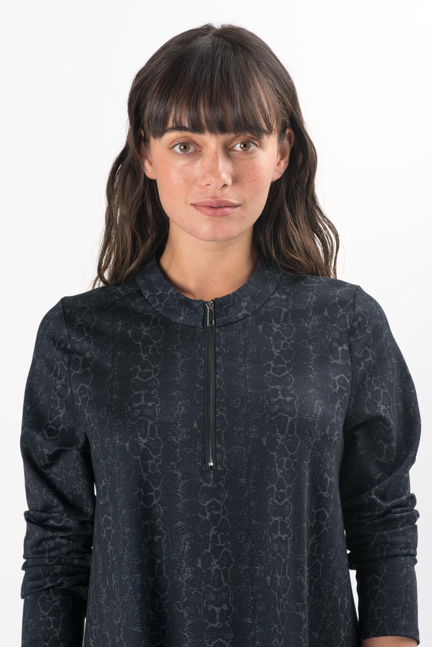 Ruth Snake Long Sleeve Dress