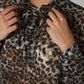 The High Low Leopard Chiffon Blouse