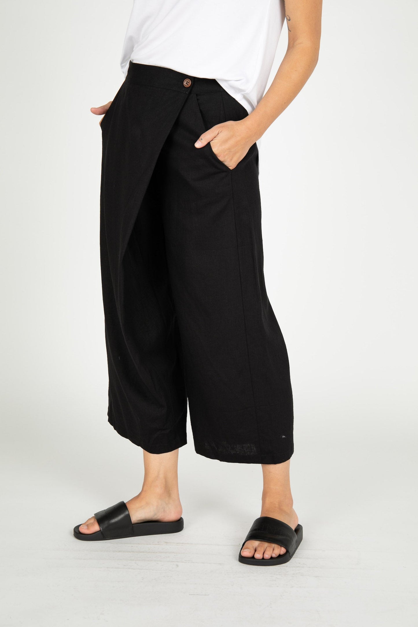 Jericho Linen Wide Leg Pants