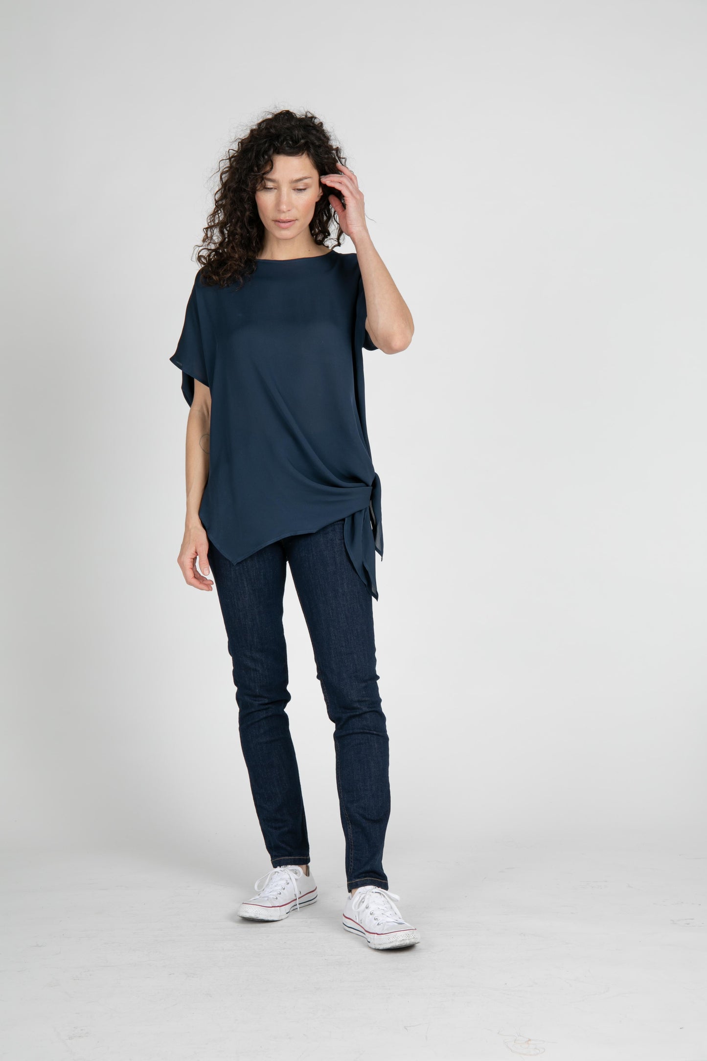 Voss Silk Tie Blouse