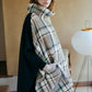 Touch of Neon Plaid Poncho