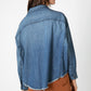 Not Too Cropped Light Denim Top