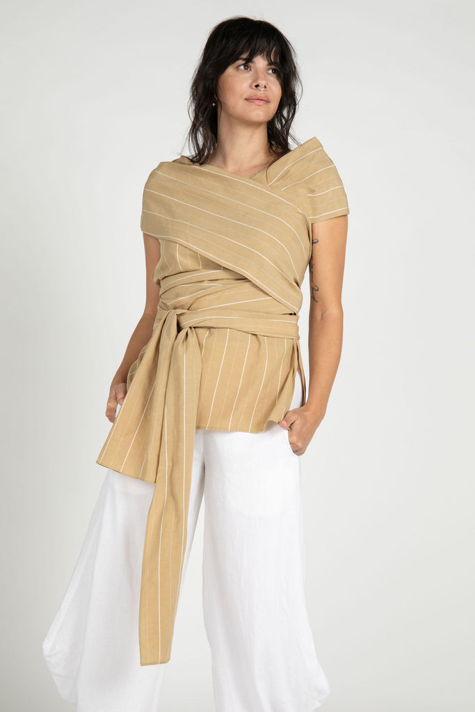St Kitts Wrap Blouse