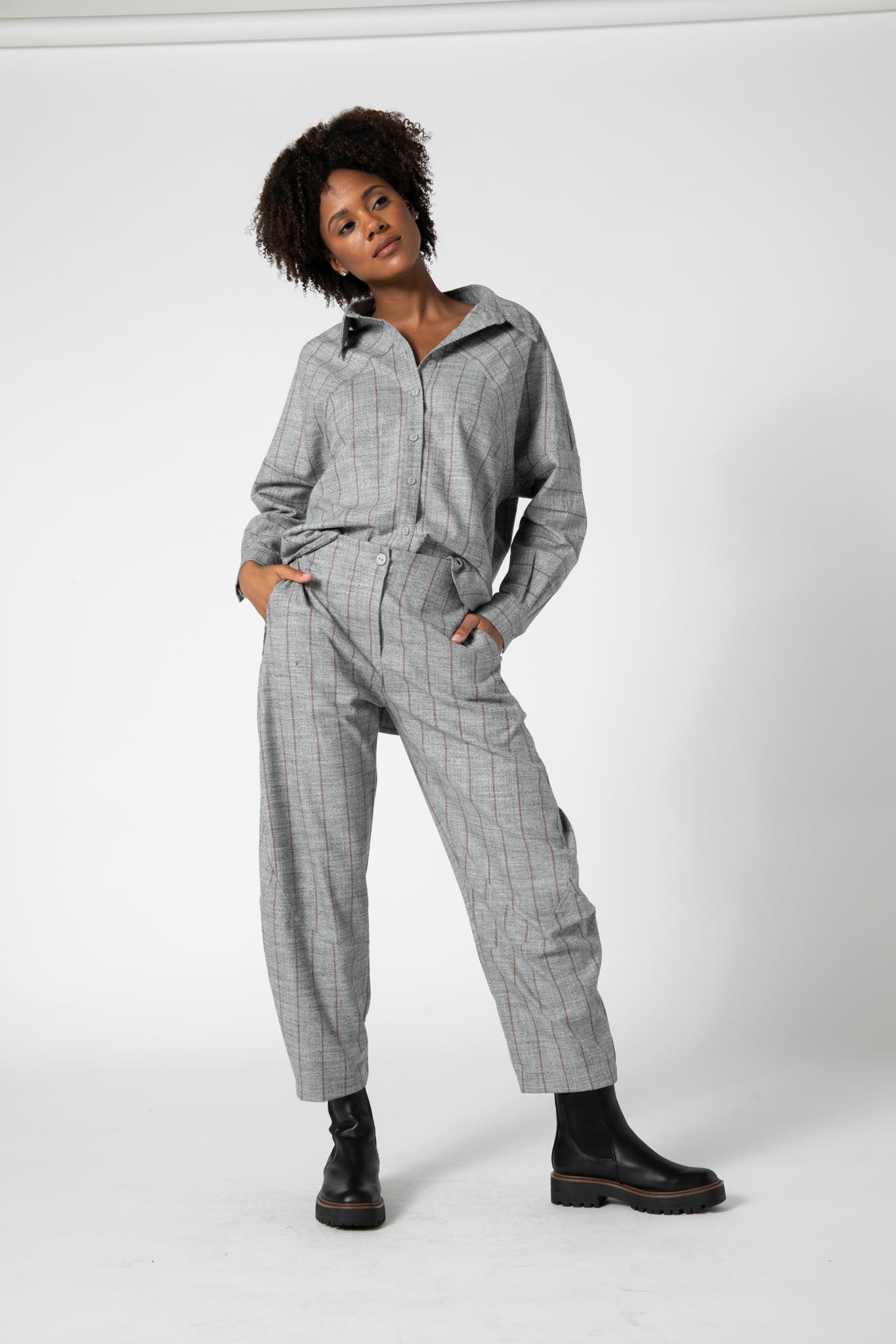 Stripe Wide-ish Pants