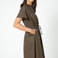 Not Too Feminine Poplin Zip Up Dress