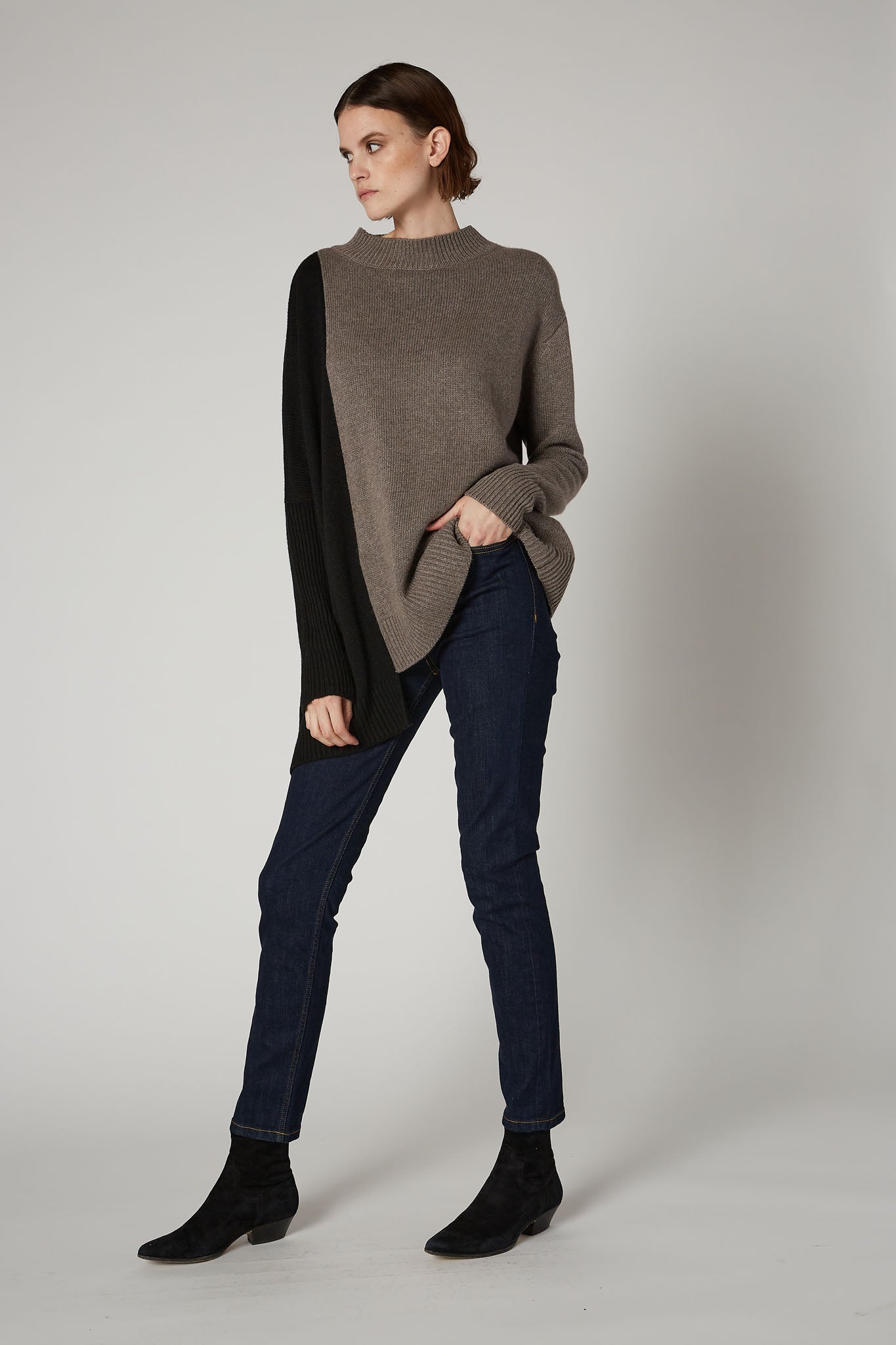 Better Half Asymmetric Sweater