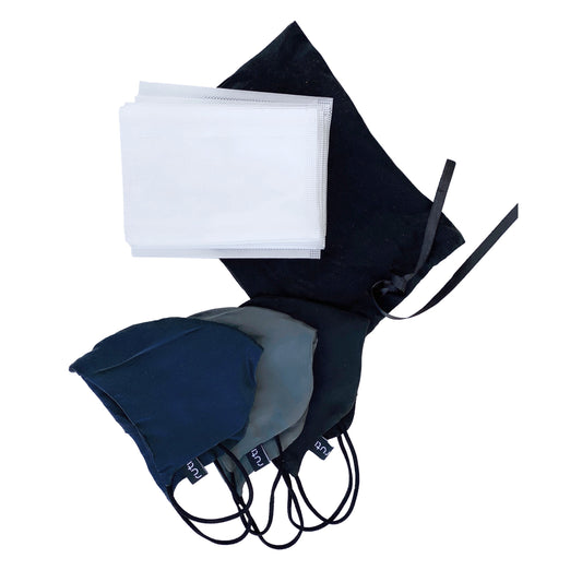 3 Pack Silk Face Masks