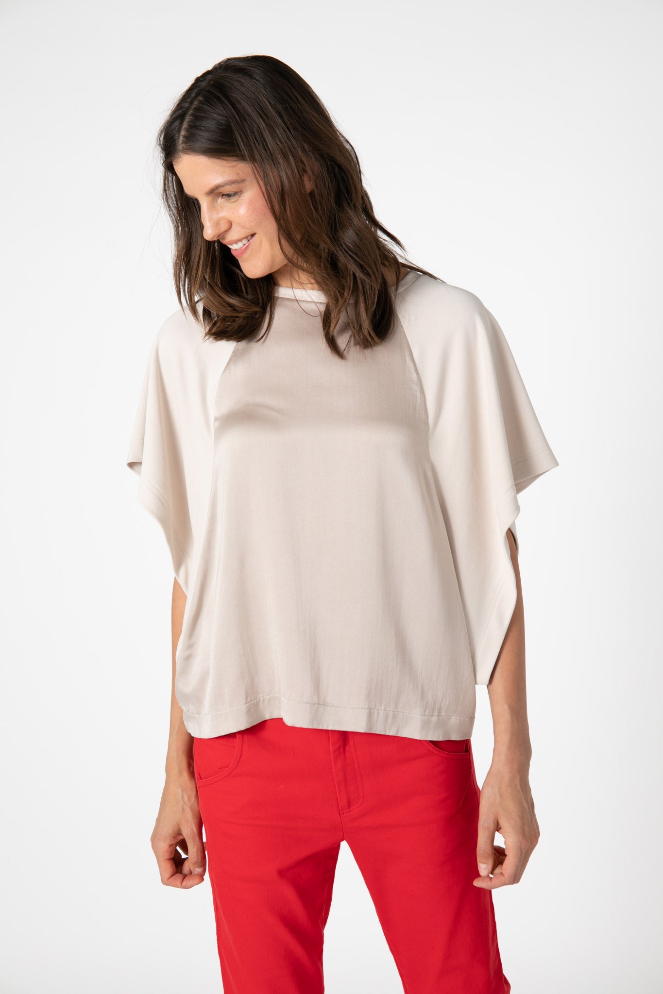 Oversized Dolman Combo Top