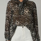 The High Low Leopard Chiffon Blouse