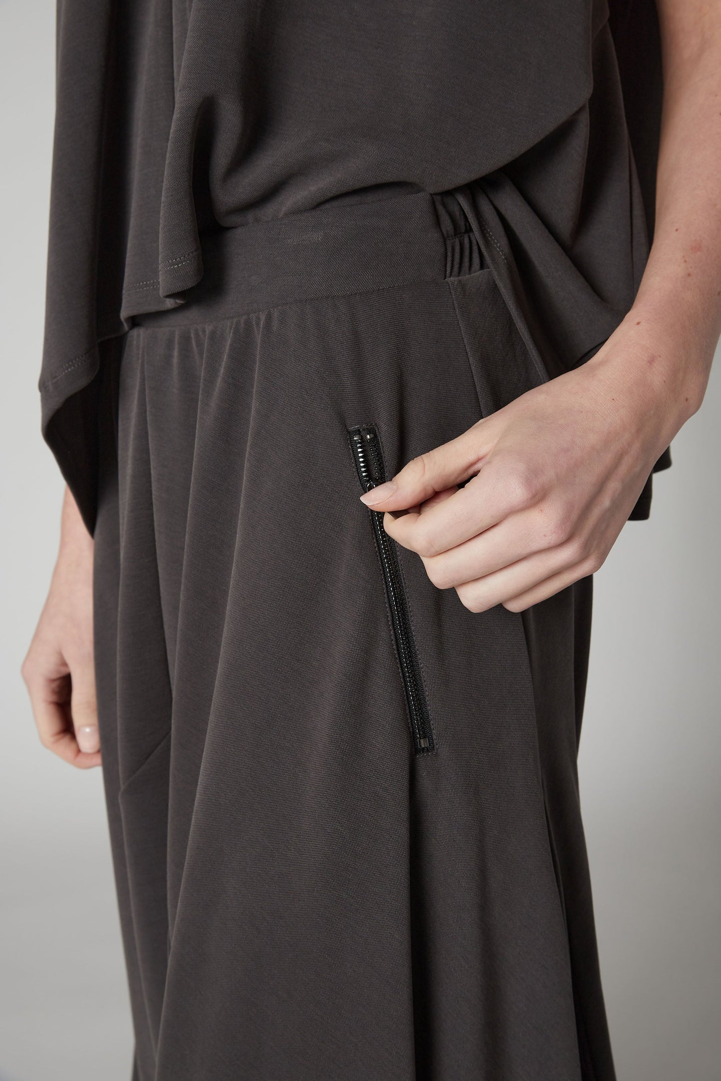Washed Modal Almost Skirt Pants