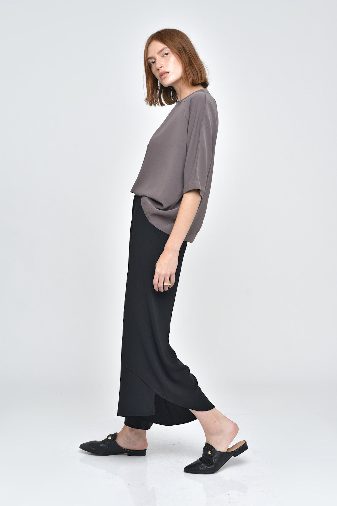 Dark Sage Alani 3/4 Sleeve Top