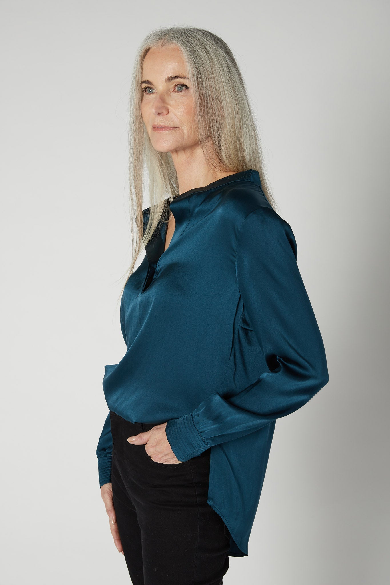 Not Too Loose Silk Blouse