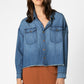 Not Too Cropped Light Denim Top