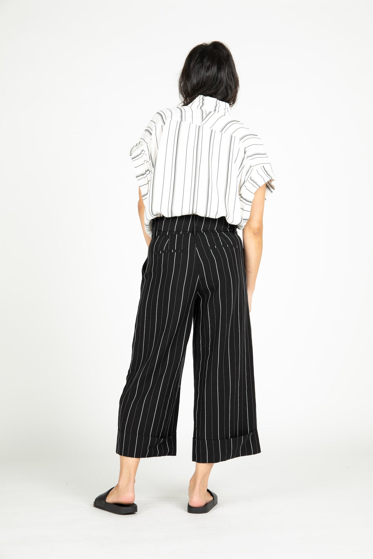 Monte Carlo Striped Wide Leg Pants