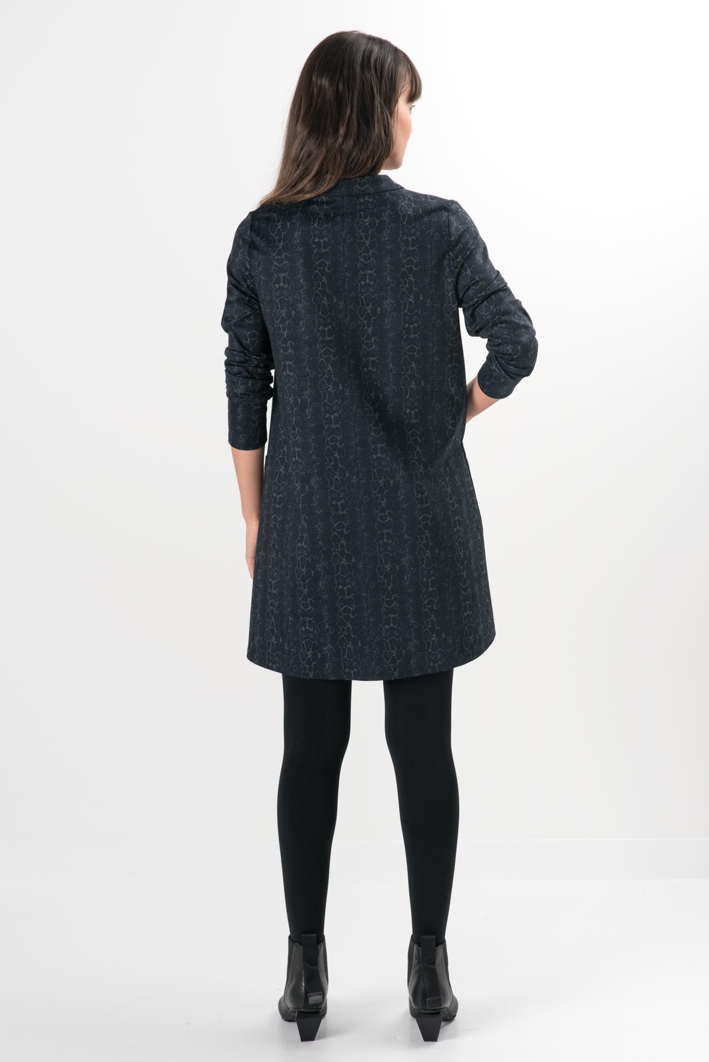 Ruth Snake Long Sleeve Dress