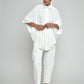 White Quartz Wide Leg Pants