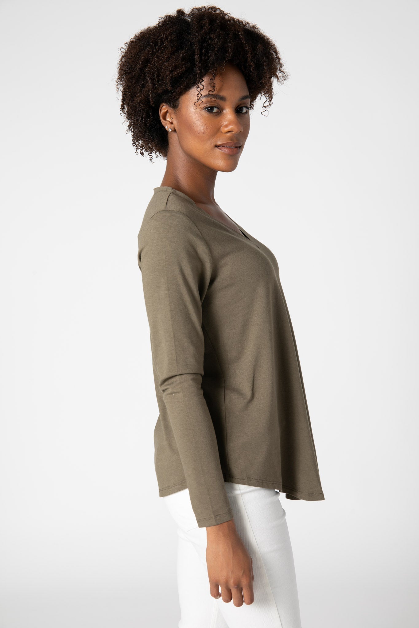 Bamboo V Neck Top
