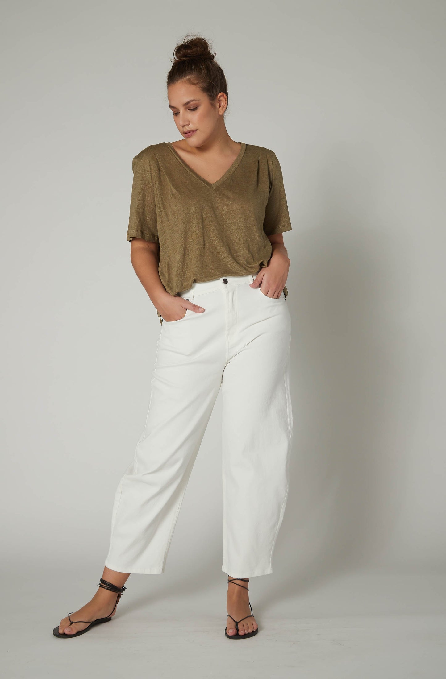 The Barrel Leg Denim Pants
