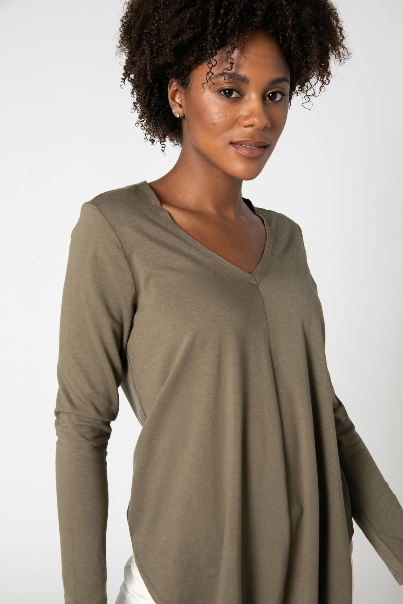 Bamboo V Neck Top