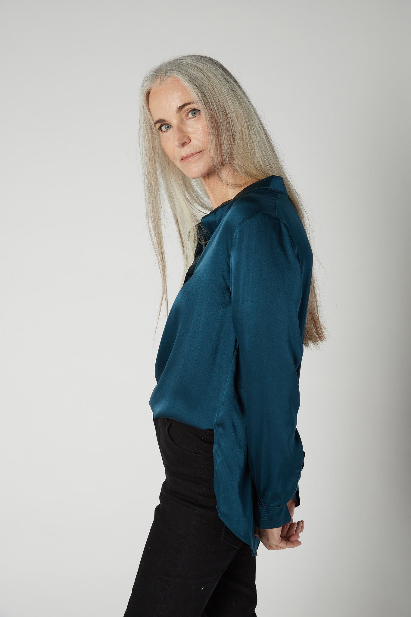 Not Too Loose Silk Blouse