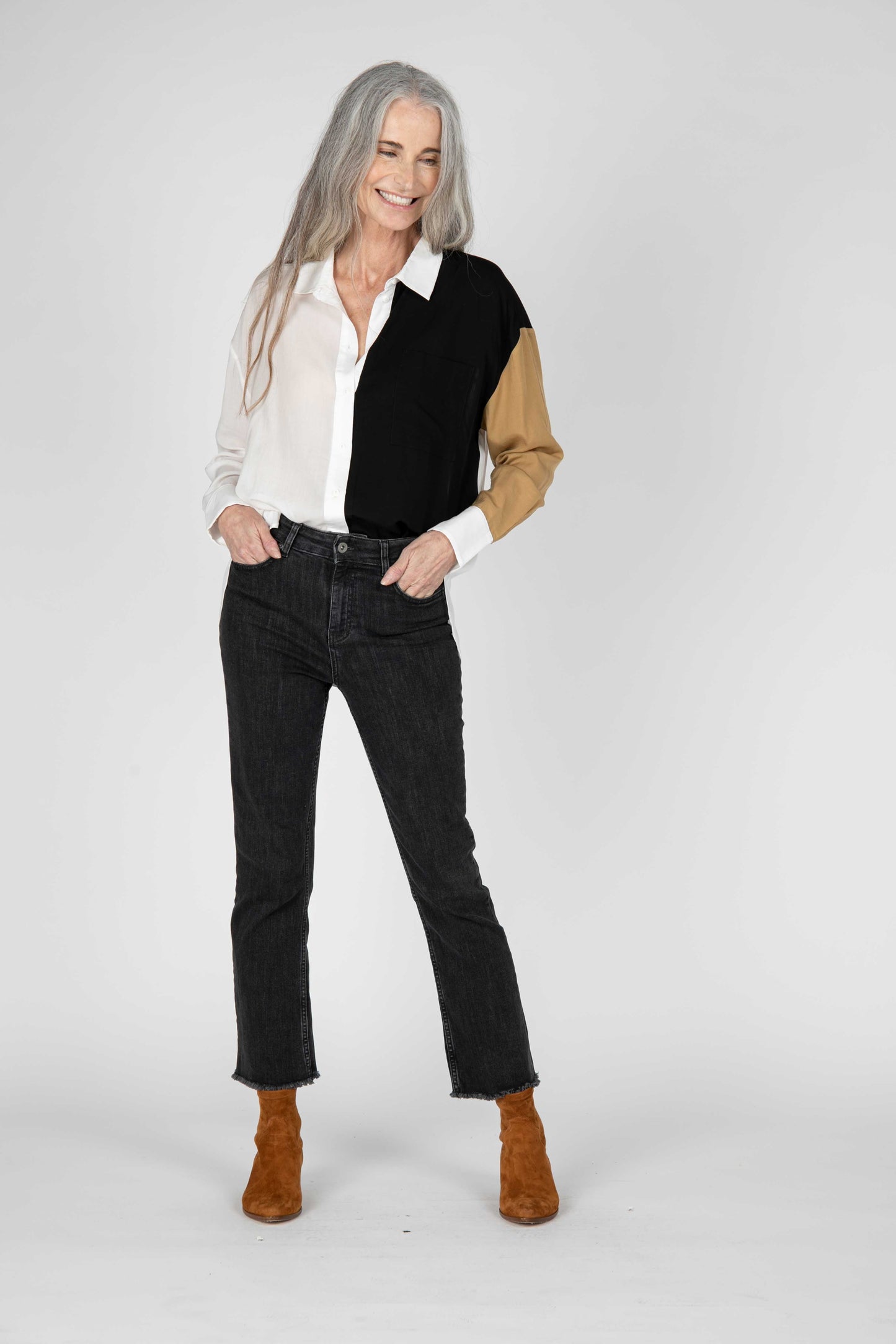 Dubai Color Block Shirt