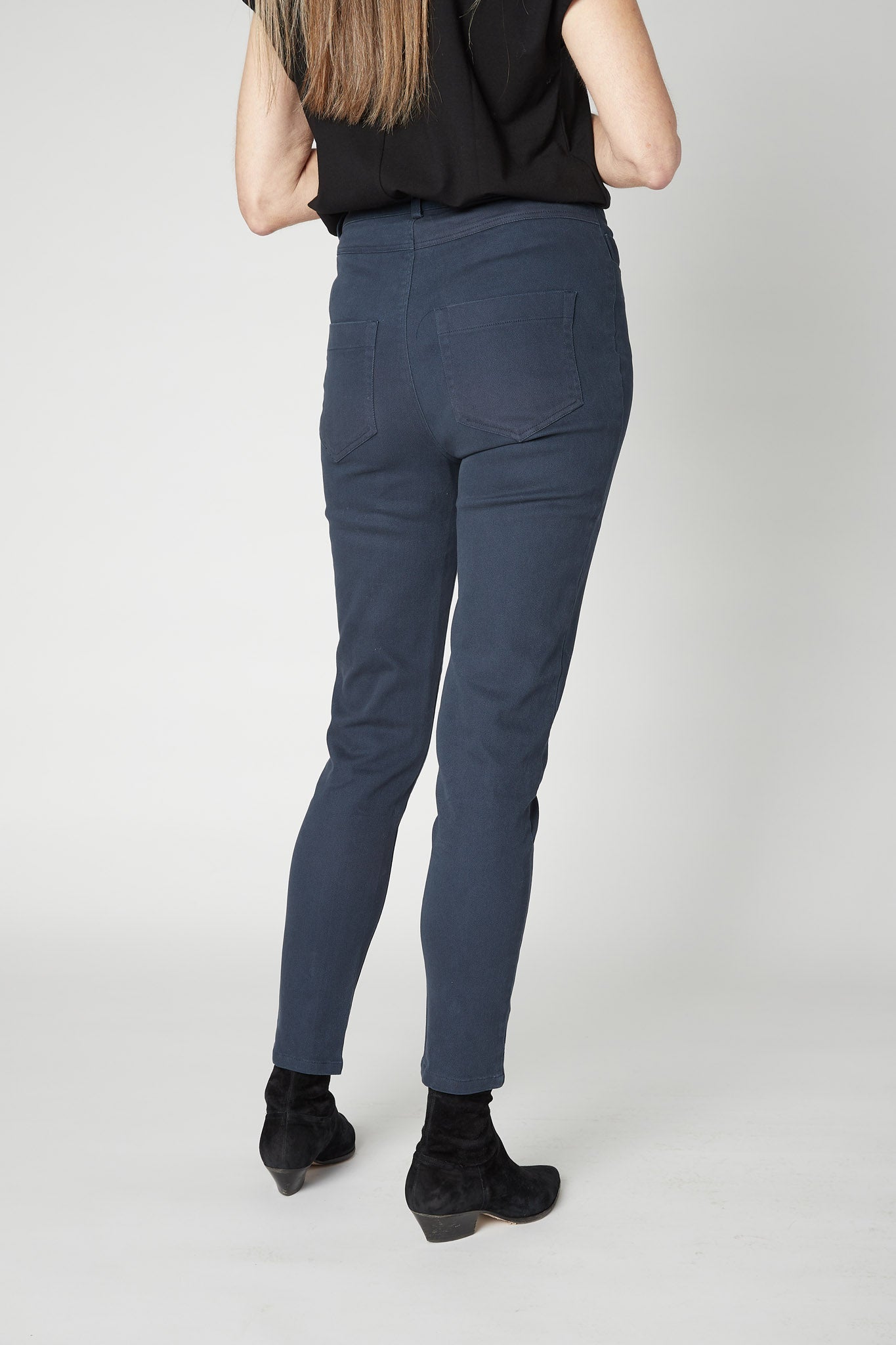 The Iconic Fitted Denim Pants