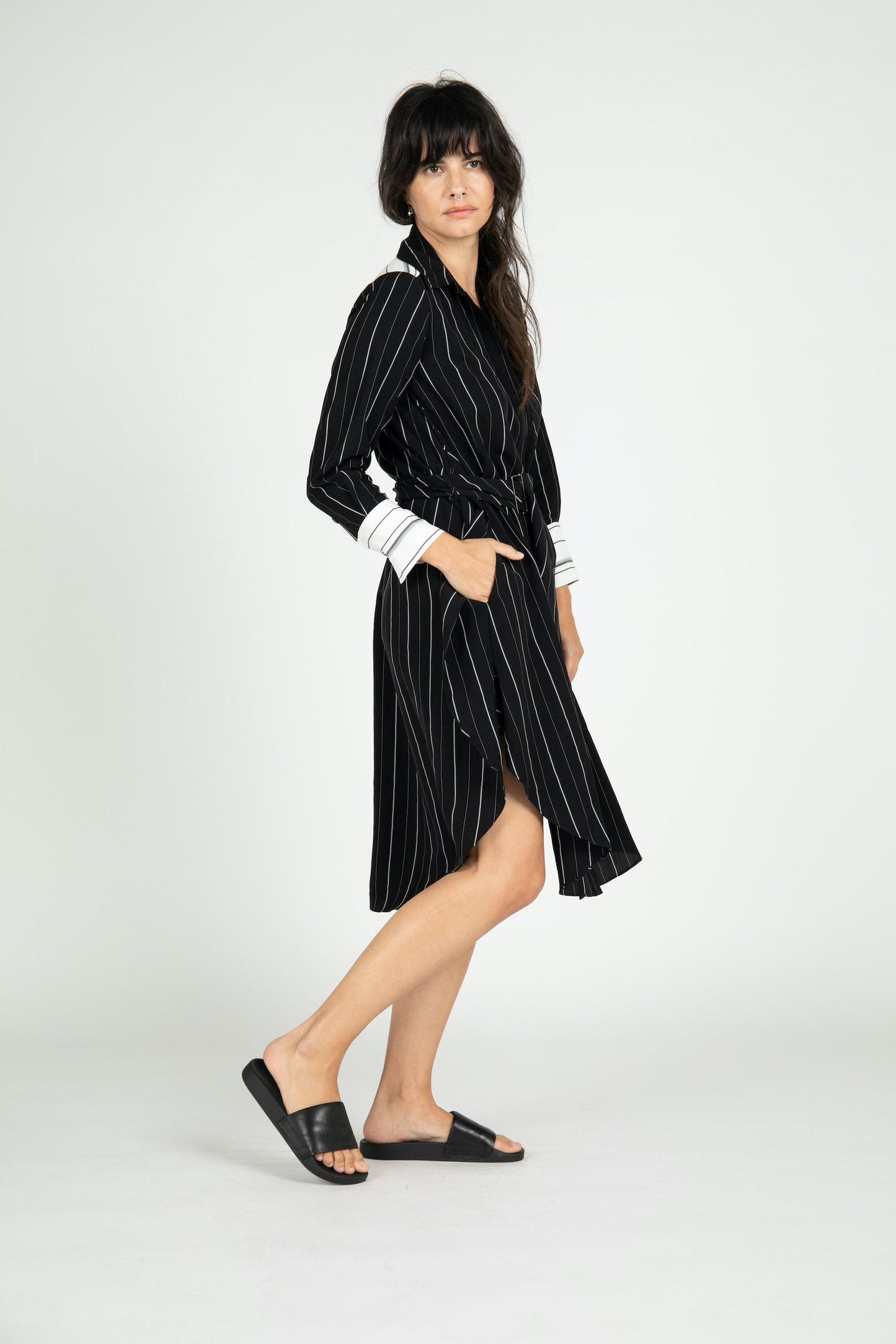 Saint Tropez Striped Shirt Dress