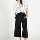 Monte Carlo Striped Wide Leg Pants