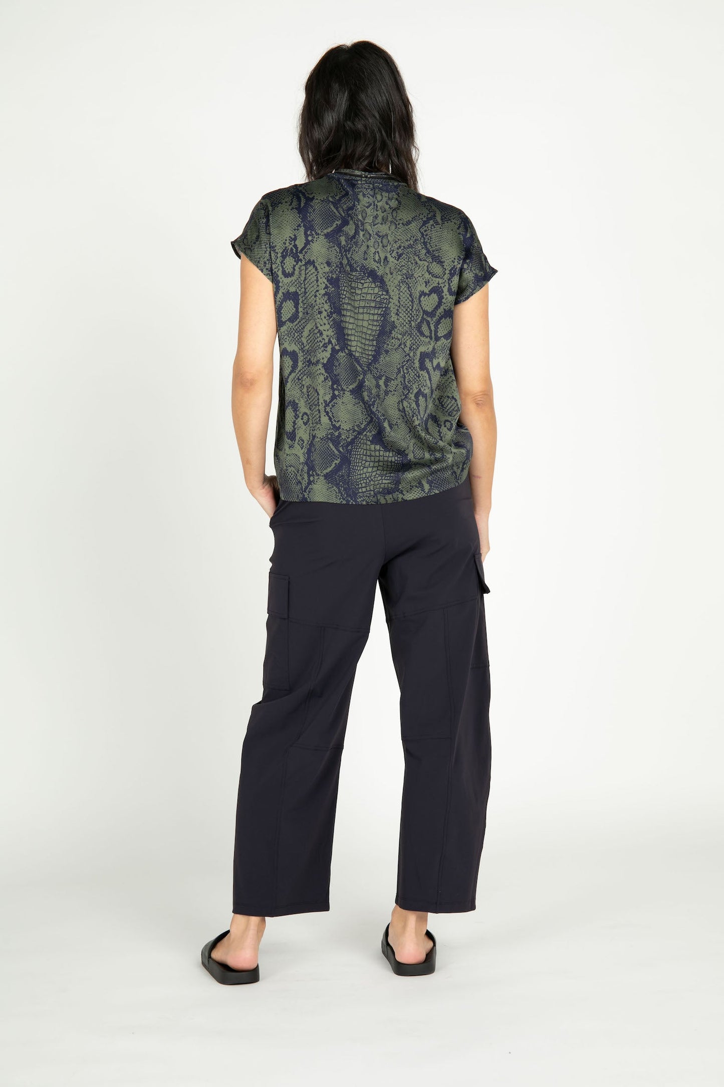 Snake Bowie Silk Top