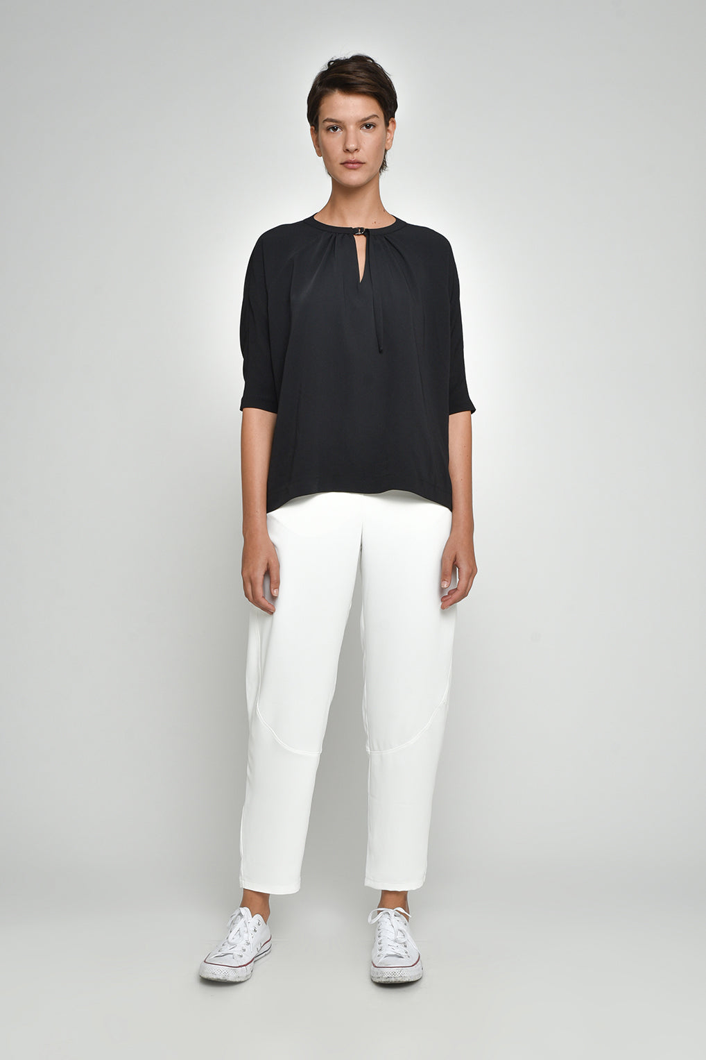 Black Alani 3/4 Sleeve Top
