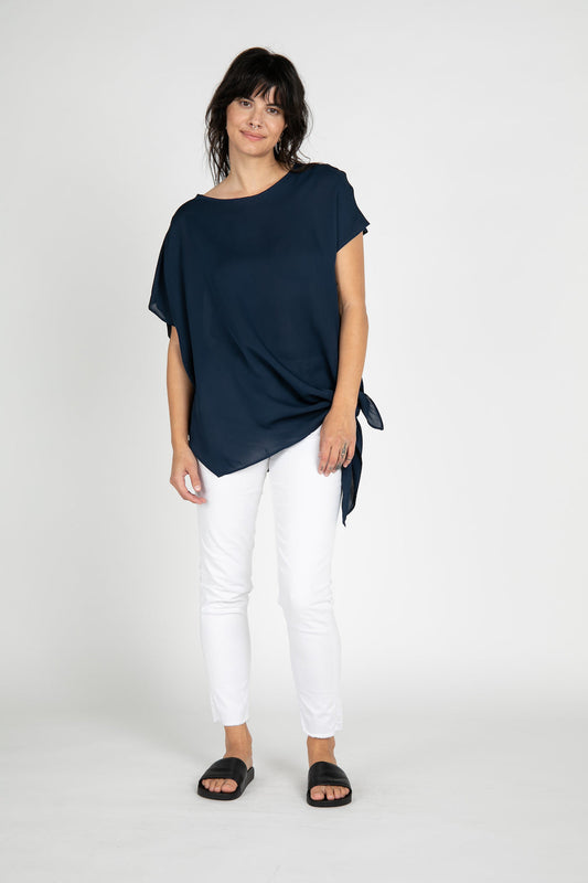 Voss Silk Tie Blouse