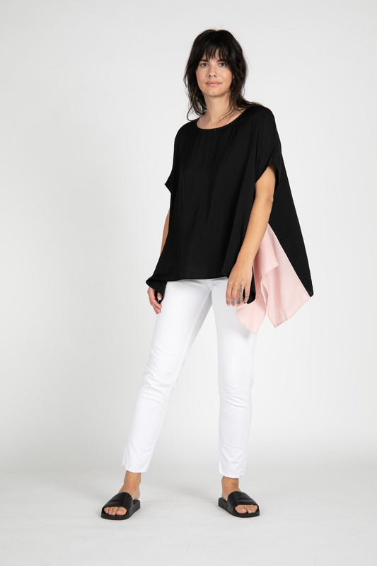 Levan Linen Combo Top