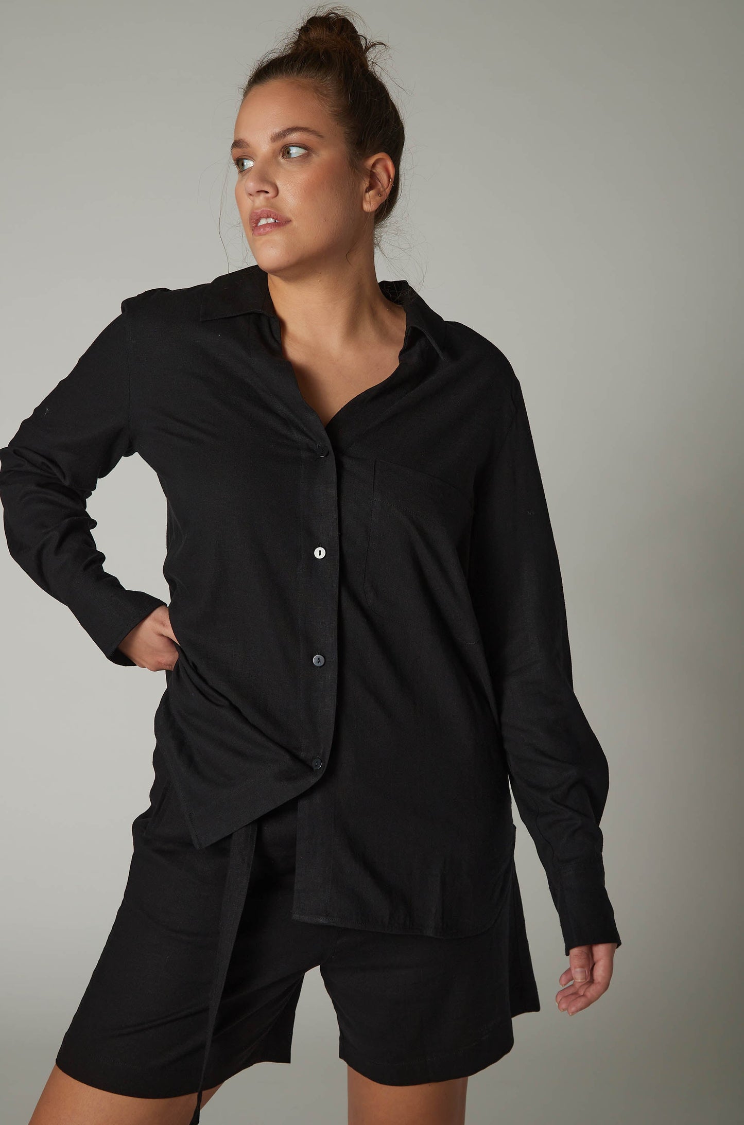 Linen Timeless Button Down Tunic