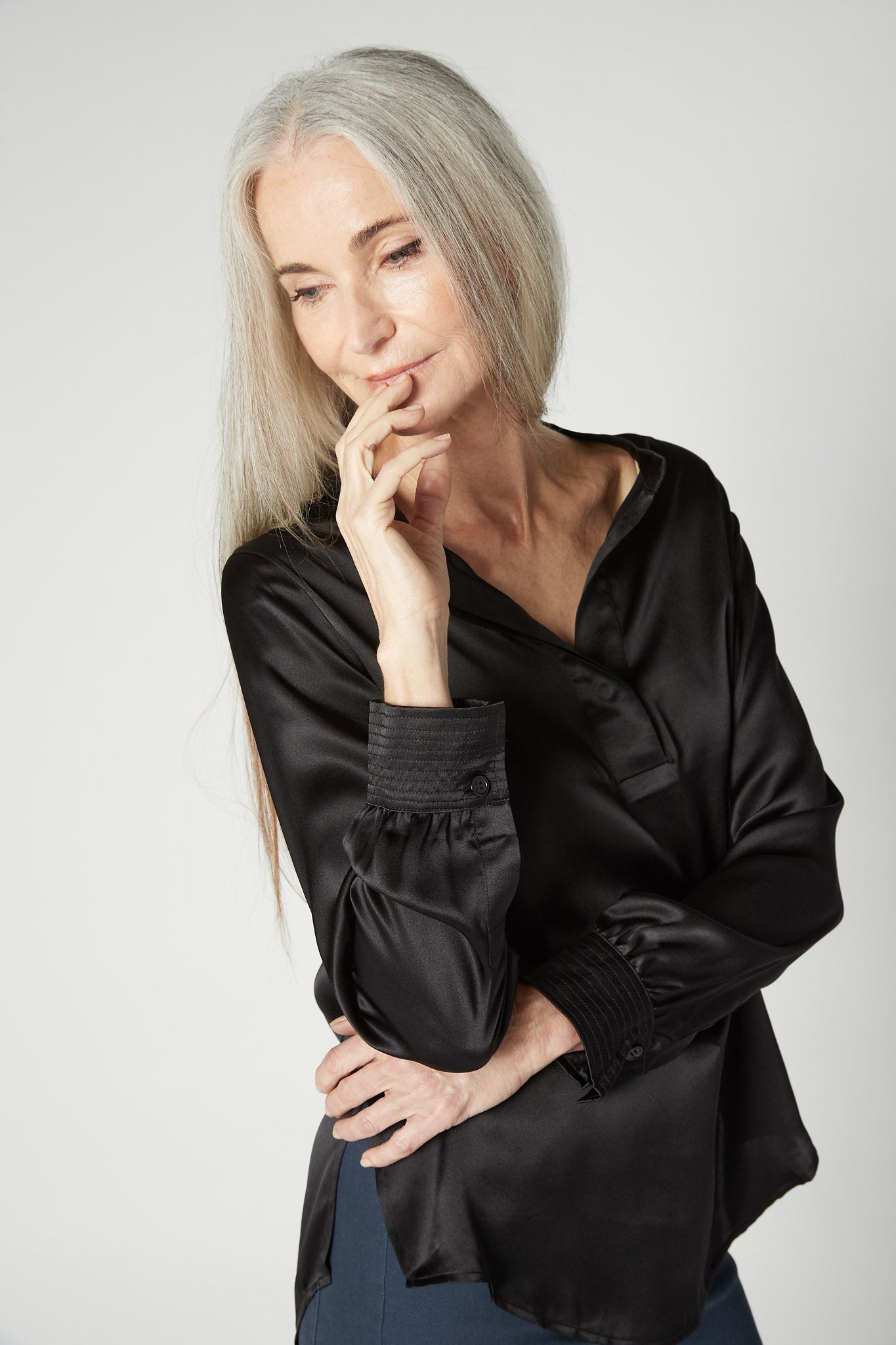 Not Too Loose Silk Blouse