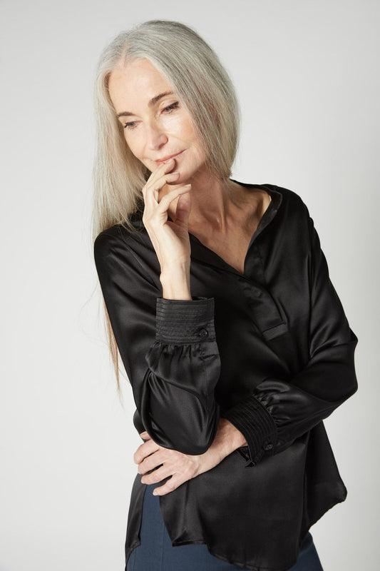 Not Too Loose Silk Blouse