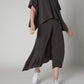 WASHED MODAL OVERSIZED ZIP BACK TOP