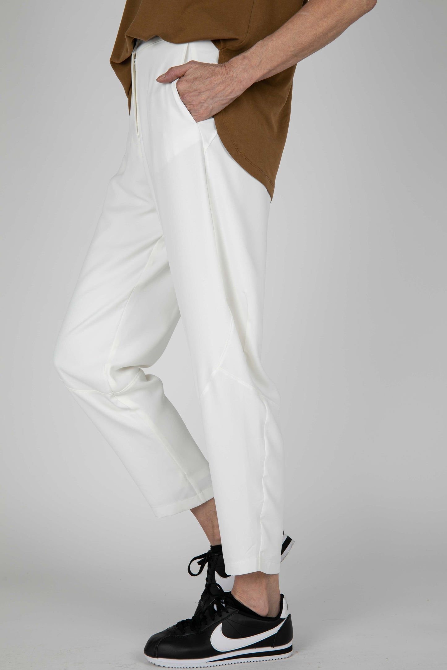 White Quartz Wide Leg Pants