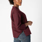Easy Boatneck Poplin Blouse