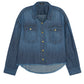 Not Too Cropped Light Denim Top