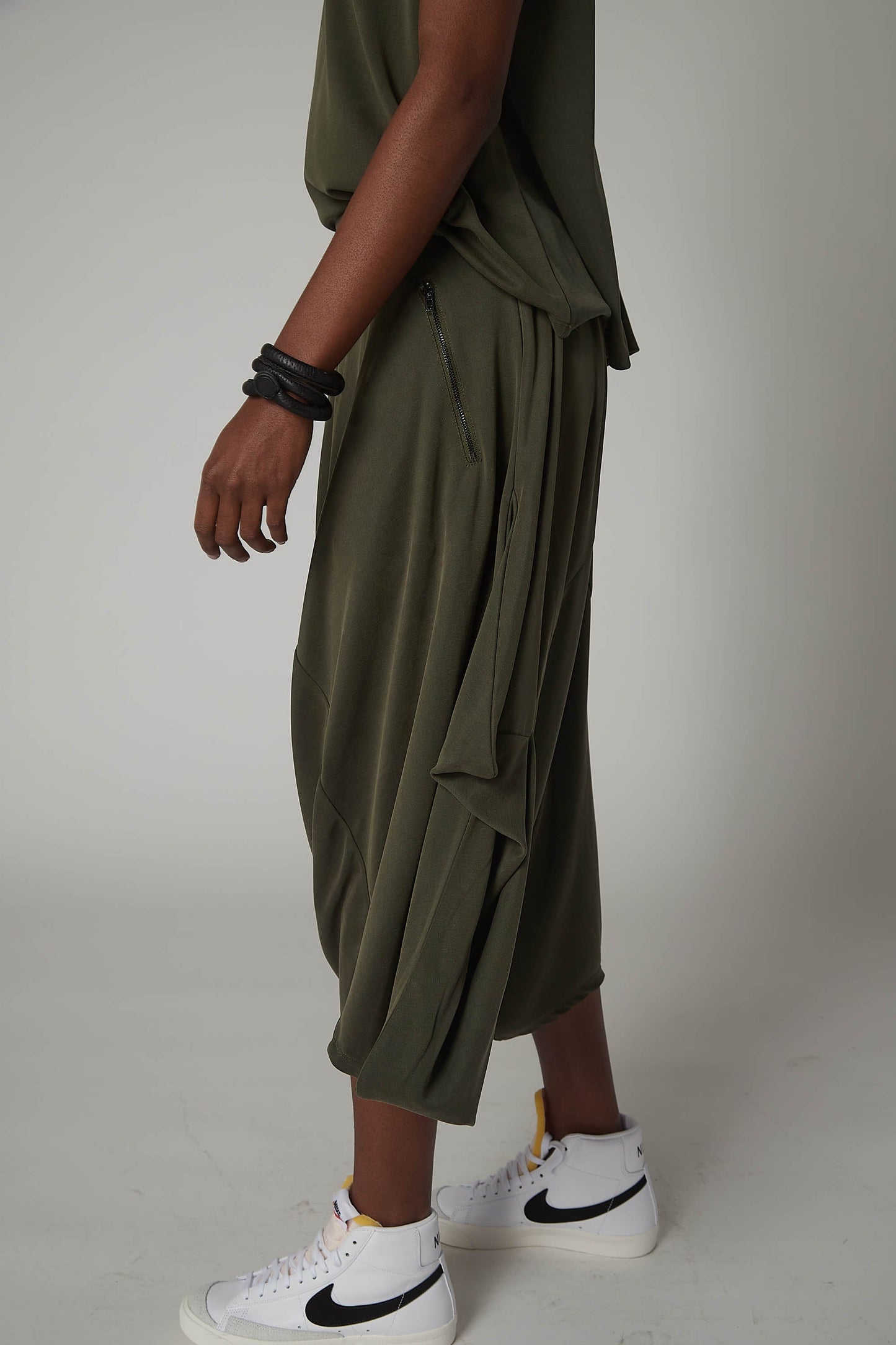 Washed Modal Almost Skirt Pants