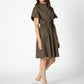 Not Too Feminine Poplin Zip Up Dress